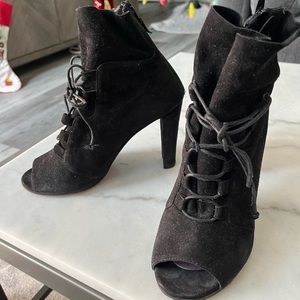 Stuart Weitzman open toe boots